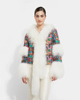 ABRIGO COLORES PELO BLANCO